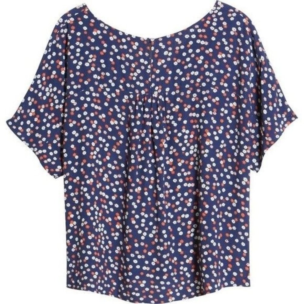 MADEWELL High Low Rhyme Top In Baby Floral Bengali Size X-Small - Picture 4 of 14